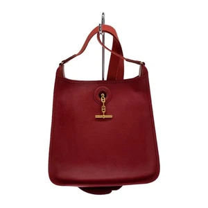 HERMES Vespa PM Umhängetasche rot gold 90er gebraucht mit Staubbeutel - Bild 1 von 9
