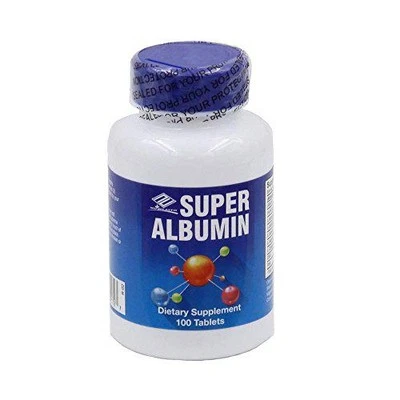 Mejora tu salud con Nuhealth Super Albúmina Tabletas - 100 Comprimidos Foto 1 de 3
