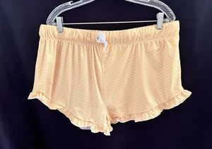 Pantalones Cortos Simply Southern Estampado Amarillo y Blanco Dobladillo con Volantes Dormir/Salón - Talla XXL - Imagen 1 de 3