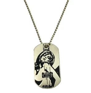 HYSTERIC GLAMOUR GUITAR GIRL Ball Chain Necklace Pendant USED - Picture 1 of 4