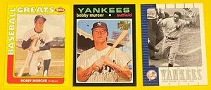 BOBBY MURCER, New York Yankees, 3-Card Lot, 5-Time ALL-STAR CENTER FIELDER - Bild 1 von 2