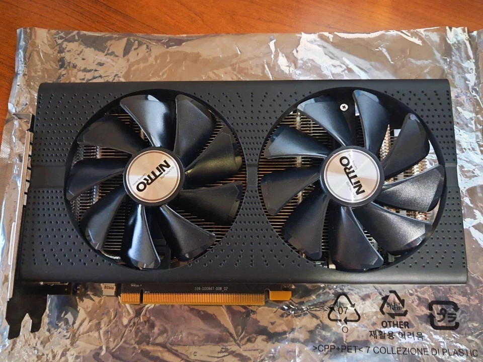 SAPPHIRE Radeon Nitro Rx 480 4GB GDDR5 Graphics Card Used Tested Working AS IS - Image 1 of 4
