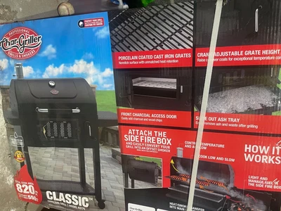 Parrilla de carbón estilo carro clásico Char-Griller - negra (2175) Foto 1 de 4