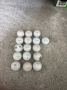 15 Titleist Pro V1 Gold Balls Used - Picture 1 of 1