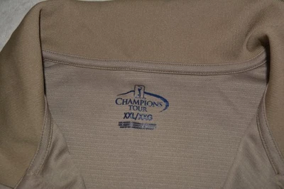 Polo 2XL Marrón 3 Botones Manga Larga Cuello Champions Tour Hecho en Vietnam Foto 1 de 2