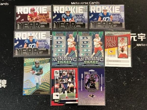 Lot 10 Donruss/Contenders Insert/Parallel Jayden Daniels RC Patrick Mahomes II - Picture 1 of 2