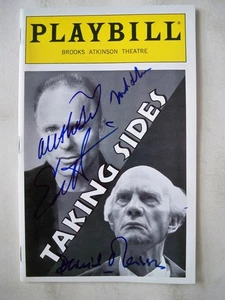 TAKING SIDES Playbill ED HARRIS / DANIEL MASSEY handsigniert NYC 1996 - Bild 1 von 3