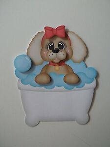 3D-U Pick- BTH1 Bath Cat Dog Monkey Fox Animal Tub Scrapbook Card Embellishment