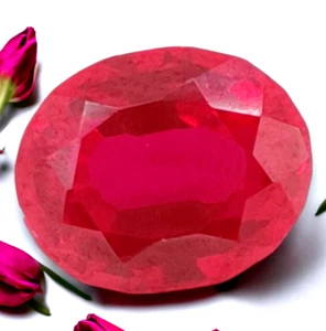 Red Ruby Natural 12.25 Ct Oval Cut Loose Gemstone AG182 - Picture 1 of 5