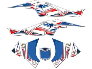 All Years DS 450 SURGE White Senge Graphics Kit Compatible with Can-Am - Picture 1 of 7