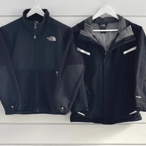 The North Face Boys' Nimbo Triclimate 3 in 1 Jacket In Black Size Medium 10/12 - Picture 1 of 15