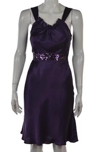 Vera Wang Lavender Label Dress Size 0 Purple Sheath Sleeveless Knee Length Party - Picture 1 of 5