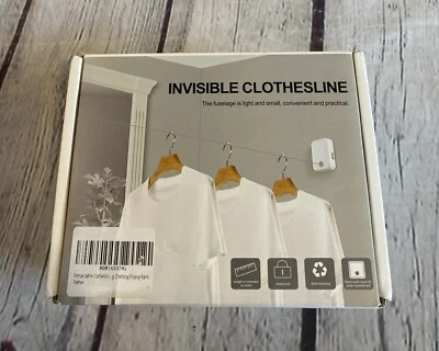 Retractable Invisible Clothesline Indoor Dryer Clothes Laundry Hanging Rope NIB - Image 1 of 4