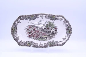 Johnson Brothers The Friendly Village 12.5" Oblong Sandwich Tray Village Green - Picture 1 of 7