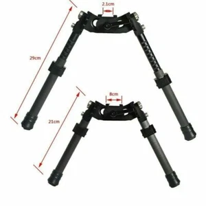 Carbon Fiber Spring Return Rifle Bipod with 20mm Picatinny Rail Mount V10 - Picture 1 of 6