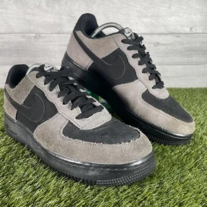 Nike Air Force 1 Mens Trainers UK 6 / EU40 Grey Black Sneakers 820266-020 School - Picture 1 of 17