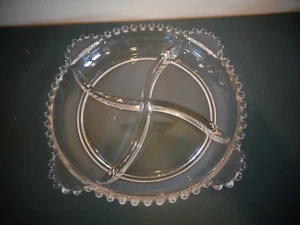 IMPERIAL GLASS CANDLEWICK 4 PART RELISH DISH - Picture 1 of 2