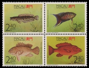 Macao 1990 - Mi-N.o 645-648 ** - Estampillada sin montar o nunca montada - ZDR - Peces / Peces - Imagen 1 de 1