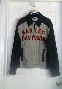 Harley Davidson Men’s Full Zip Two Tone Jacket sz large - Picture 1 of 3