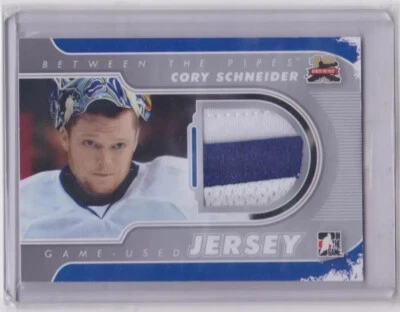 2011-12 ITG BETWEEN THE PIPES GU JERSEY SILVER /140 CORY SCHNEIDER M-6 CANUCKS - Image 1 of 2