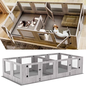 Groß Wurfbox Welpenbox Wurfkiste Welpenschutzleisten Schlafplatz Glas + Holz XXL - Bild 1 von 9
