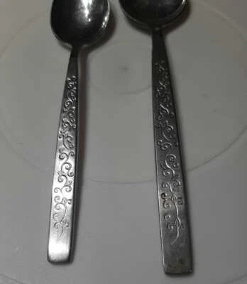 Stanley Roberts? 2pcs -  Dormel Stainless Flatware 1 Dinner Spoon & 1 Teaspoon - Image 1 of 4