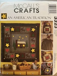 McCall's Crafts American Tradition pattern Pillows, Quilt, Tote, Apron 3323 unc - Picture 1 of 2