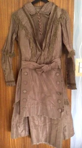 19th Century Girls Dress & Jacket~Some Stains & Minor Areas Of Damage~ Buttons - Picture 1 of 10