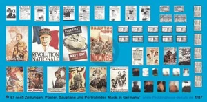 Peddinghaus 1/87 (HO) Periódicos Carteles Hojas de Instrucciones Retratos Segunda Guerra Mundial 4445 - Imagen 1 de 1