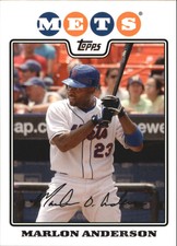2008 Topps New York Mets Baseball Card #147 Marlon Anderson