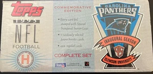 Juego sellado temporada inaugural Carolina Panthers fútbol americano Topps 1995 - Imagen 1 de 4
