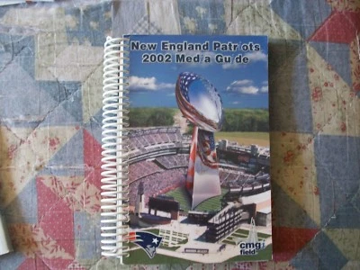 New England Patriots Media Guide 2002 Anuario Tom Brady Super Bowl 2001 Programa Foto 1 de 2