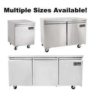 New Commercial Undercounter Refrigerator or Freezer Work Table - Multiple Sizes - Picture 1 of 45