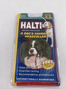 HALTI Kopfhalsband Hund Größe 2 schwarz stoppt Ziehen vereinfacht Training Medium - Bild 1 von 8