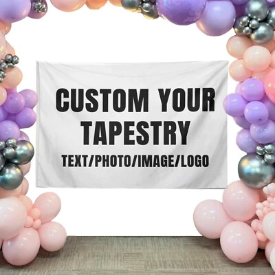 Custom Tapestry Upload Images Personalized Backdrop Create Your Own Tapestry - Image 1 of 4