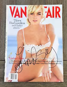 Copertina rivista firmata LINDSAY LOHAN VANITY FAIR febbraio 2006 autografo - Foto 1 di 4