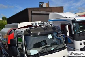 Barra de techo en forma de C + LED + puntos para adaptarse a Mercedes Arocs camión bajo acero inoxidable - Imagen 1 de 11