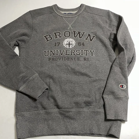 Retro Champion Brown University Bears crewneck gray small Cover