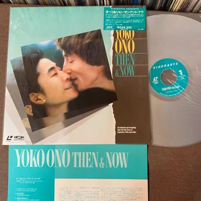 YOKO ONO Then & Now JAPAN Laser Disc LD VALP-3258 STICKER-OBI + INSERT J. Lennon - Image 1 of 4