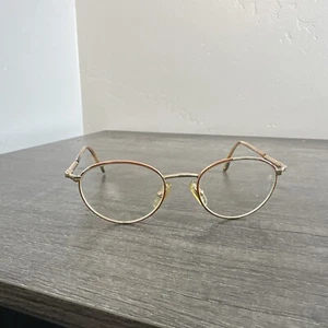 Gucci Eyeglasses  GG 2609 VF4 Gold Round  FRAMES ONLY 49-19 135 Italy Vintage - Picture 1 of 6