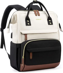 Stylish 15.6" Laptop Backpack for Women with USB Port, Waterproof Travel Bag - Picture 1 of 12