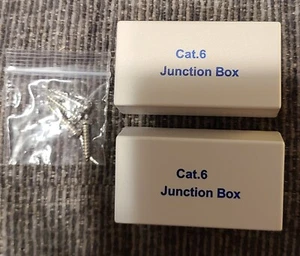 2 Stck. CAT5 CAT.6 110 & Krone Typ UTP Abzweigdose, weiß, WP-720 mit Scr & Tape - Bild 1 von 2