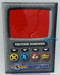 Marvel Vision Encryptalyzer 1996 hoja completa sin cortar con tarjetas promocionales #3 - Imagen 1 de 5