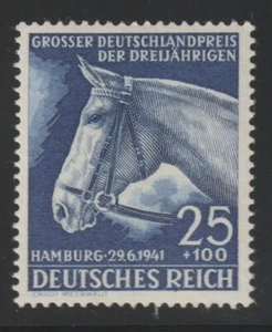 Deutschland 1941 Sc # B 191 Pferd MLH OG - Bild 1 von 2