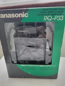 Vintage Panasonic Stereo Cassette Player RQ-P33 Boxed With Headphones - Bild 1 von 16