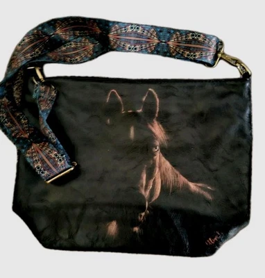 Tasche Shopper Beuteltasche Handtasche Schultertasche Umhängetasche handbemalt - Bild 1 von 4