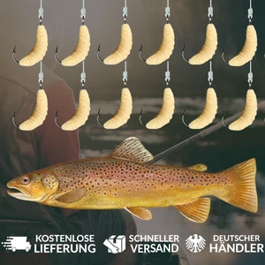 10x Künstliche Bienenmaden WASP Köder Angel Kunstköder Forellen Forellenköder - Bild 1 von 5