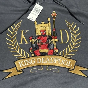 Sudadera con Capucha Boxlunch King Deadpool Gris 2xl Nueva con Etiquetas  - Imagen 1 de 5