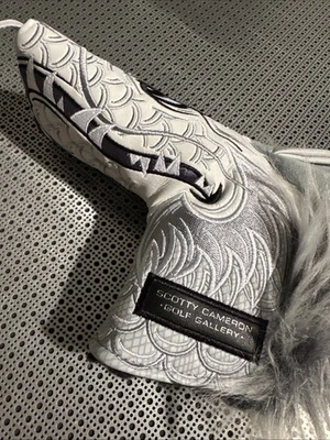 Scotty Cameron Gallery  DRAGON White Grey Blade Headcover 2025 Golf Cover - Image 1 of 4