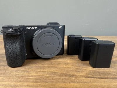 Cámara digital Sony Alpha a6500 24,2 MP - negra (solo cuerpo) con 3 baterías Foto 1 de 4